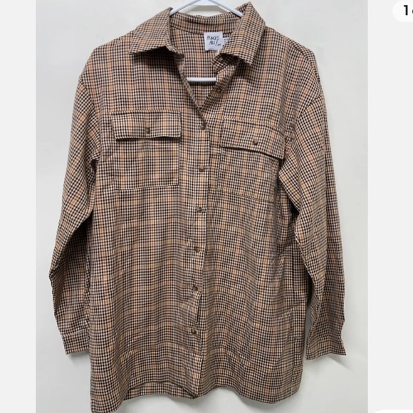 Princess polly plaid top - Picture 1 of 4
